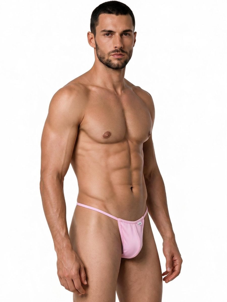 CandyMan 9586 Men's G-String Thong Color Baby Pink