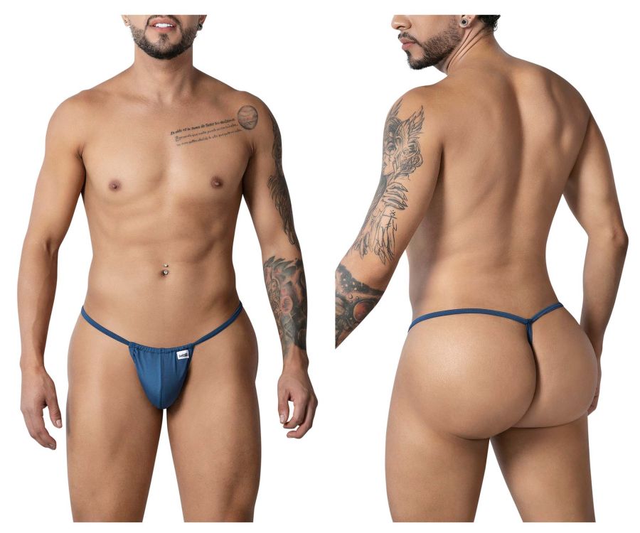 CandyMan 9586 G-String Thongs Color Petrol Blue
