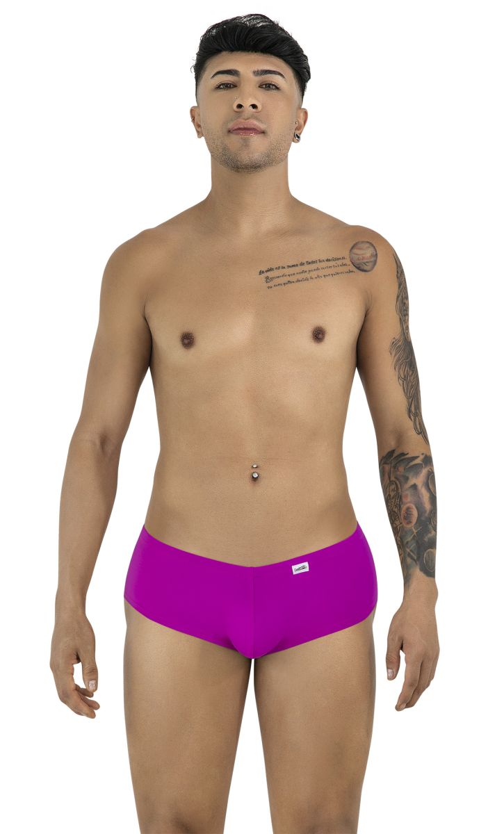 CandyMan Men's Underwear 99943 Trunks Color Magenta
