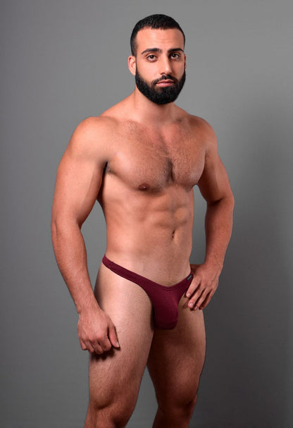 Doreanse Men's Underwear 1392-BRD Euro Thong Color Bordeaux