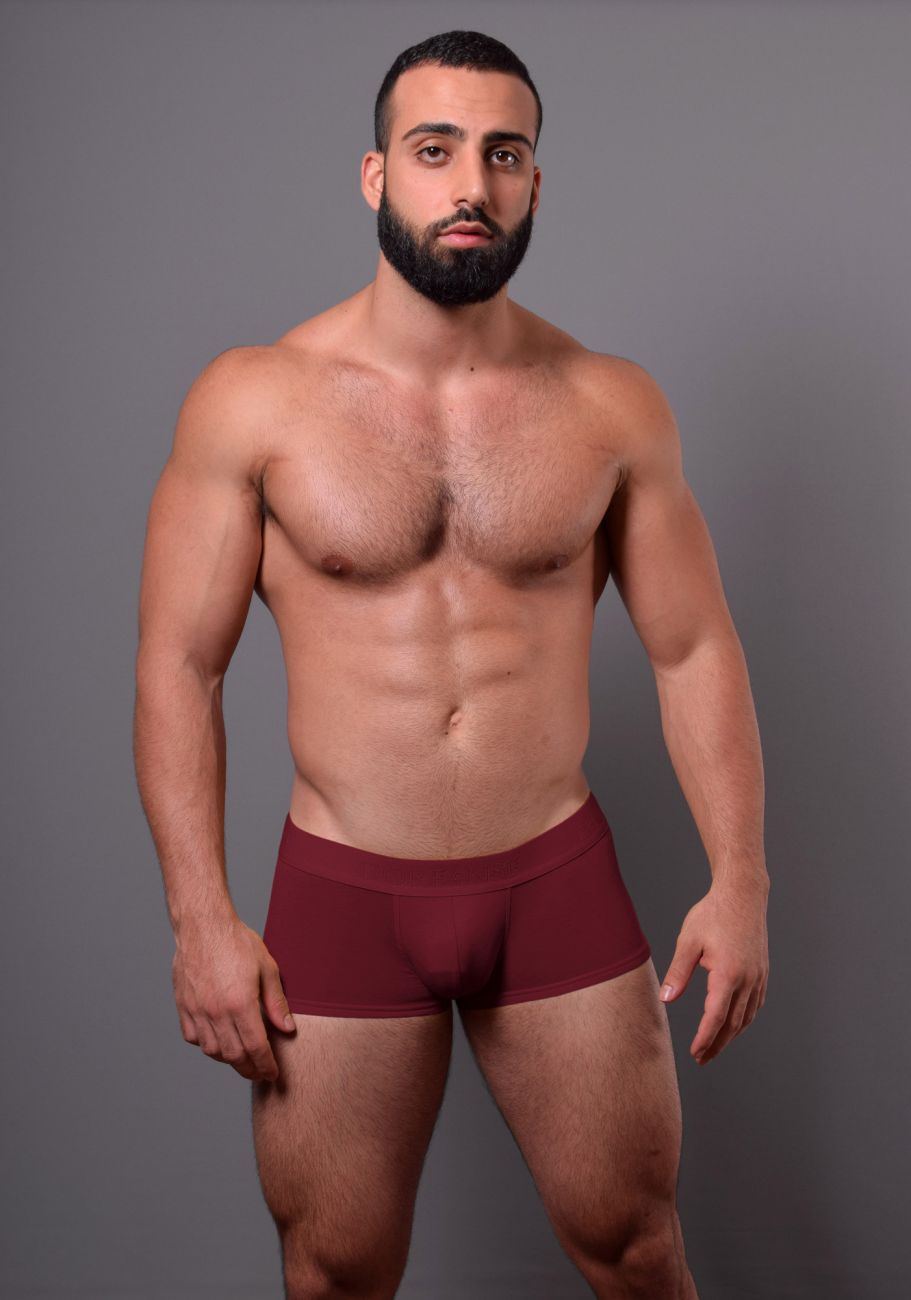 Doreanse Men's Underwear 1760-BRD Low-rise Trunk Color Bordeaux