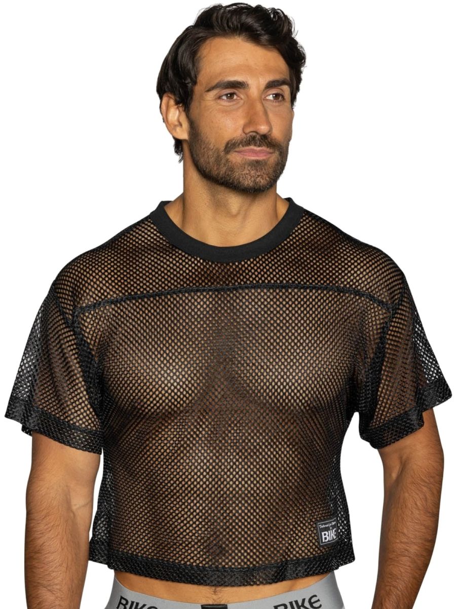 BIKE Athletic BAM134 Short Sleeve Practice Jersey in Bold Color Black