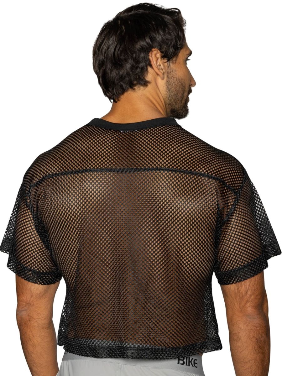 BIKE Athletic BAM134 Short Sleeve Practice Jersey in Bold Color Black