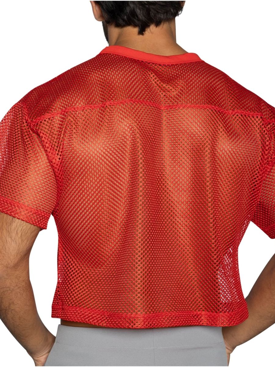BIKE Athletic BAM134 Short Sleeve Practice Jersey in Color Bright Red