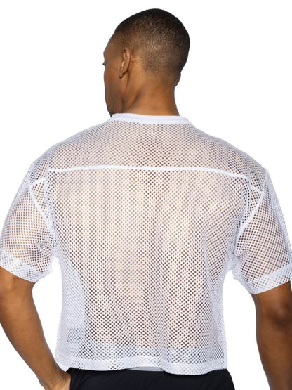 BIKE Athletic Men's activewear BAM134 Short Sleeve Practice Jersey Color Color White