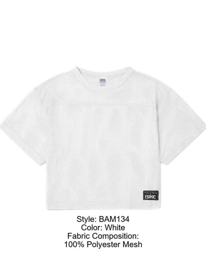 BIKE Athletic Men's activewear BAM134 Short Sleeve Practice Jersey Color Color White
