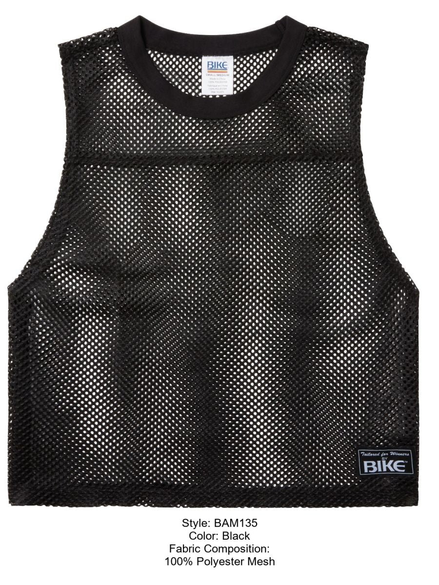 BIKE Athletic BAM135 Sleeveless Mesh Practice Jersey Color Color Black