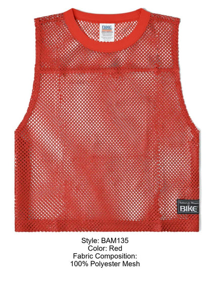 BIKE Athletic Men's activewear BAM135 Sleeveless Practice Jersey Color Color Red