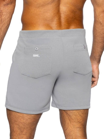 BIKE Athletic Men's activewear BAM207 Coaches Short 5 inch Inseam Color Color Gray