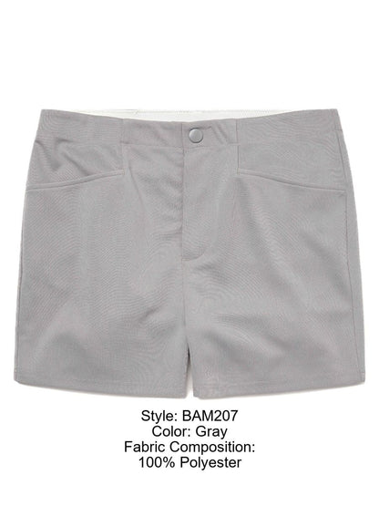 BIKE Athletic BAM207 Coaches Short 5 inch Inseam Color Color Gray