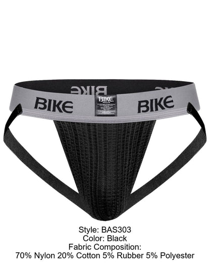 BIKE Athletic Men's Underwear BAS303 Classic Jockstrap Color Black