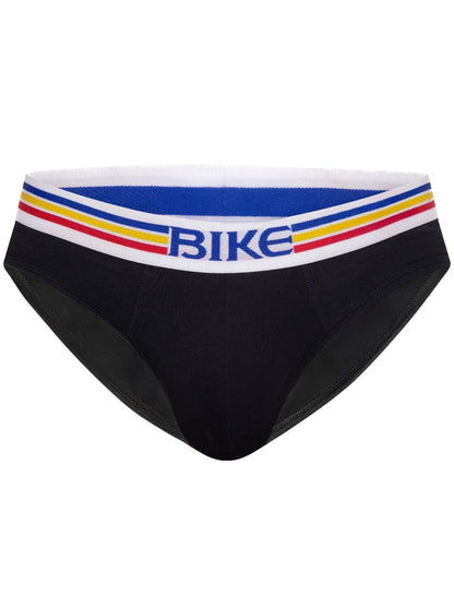 BIKE Athletic Men's Underwear BAS327 Stretch Cotton Brief Color Color Black