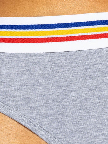BIKE Athletic Men's Underwear BAS327 Stretch Cotton Brief Color Gray