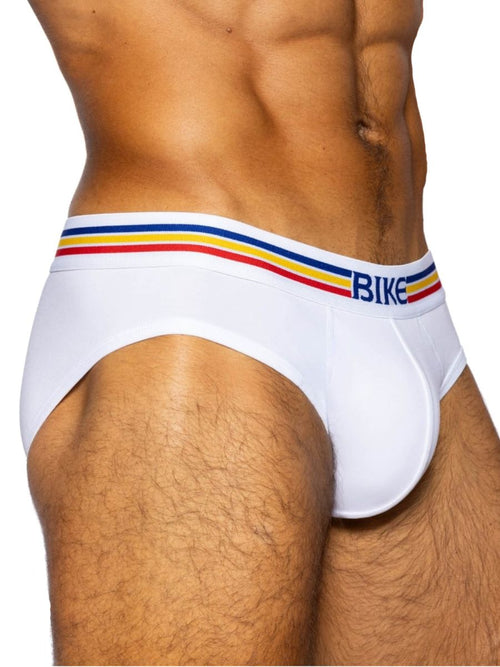 BIKE Athletic BAS327 Stretch Cotton Brief Color White