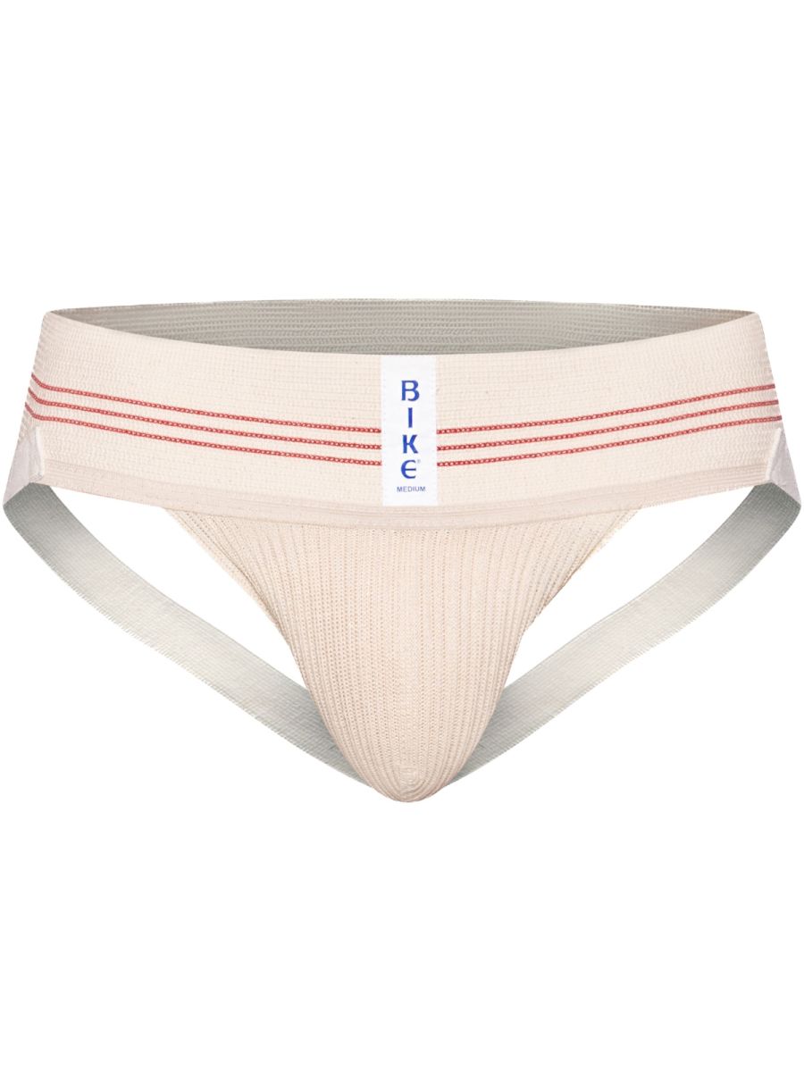 BIKE Athletic Men's Underwear BAS333 Classic Retro: 1980s Jockstrap in Vintage Cream Color Vintage Cream