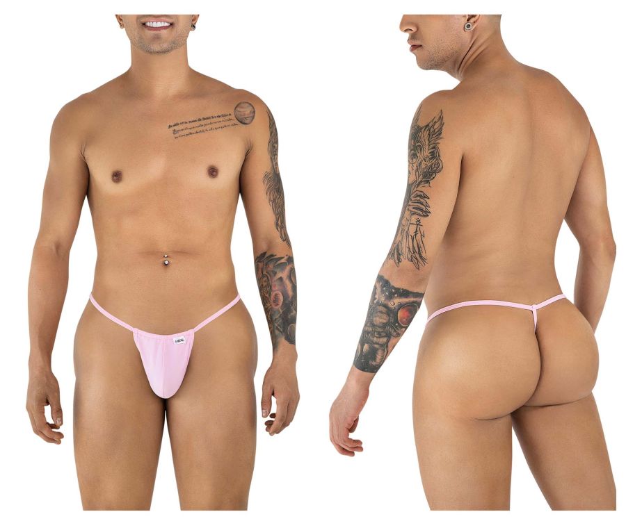 CandyMan 9586 Men's G-String Thong Color Baby Pink