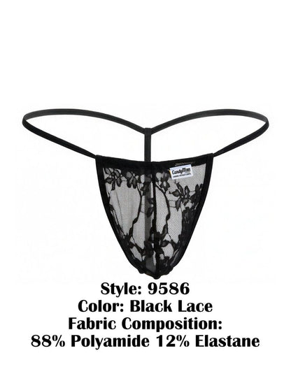 CandyMan 9586 G-String Color Black Lace