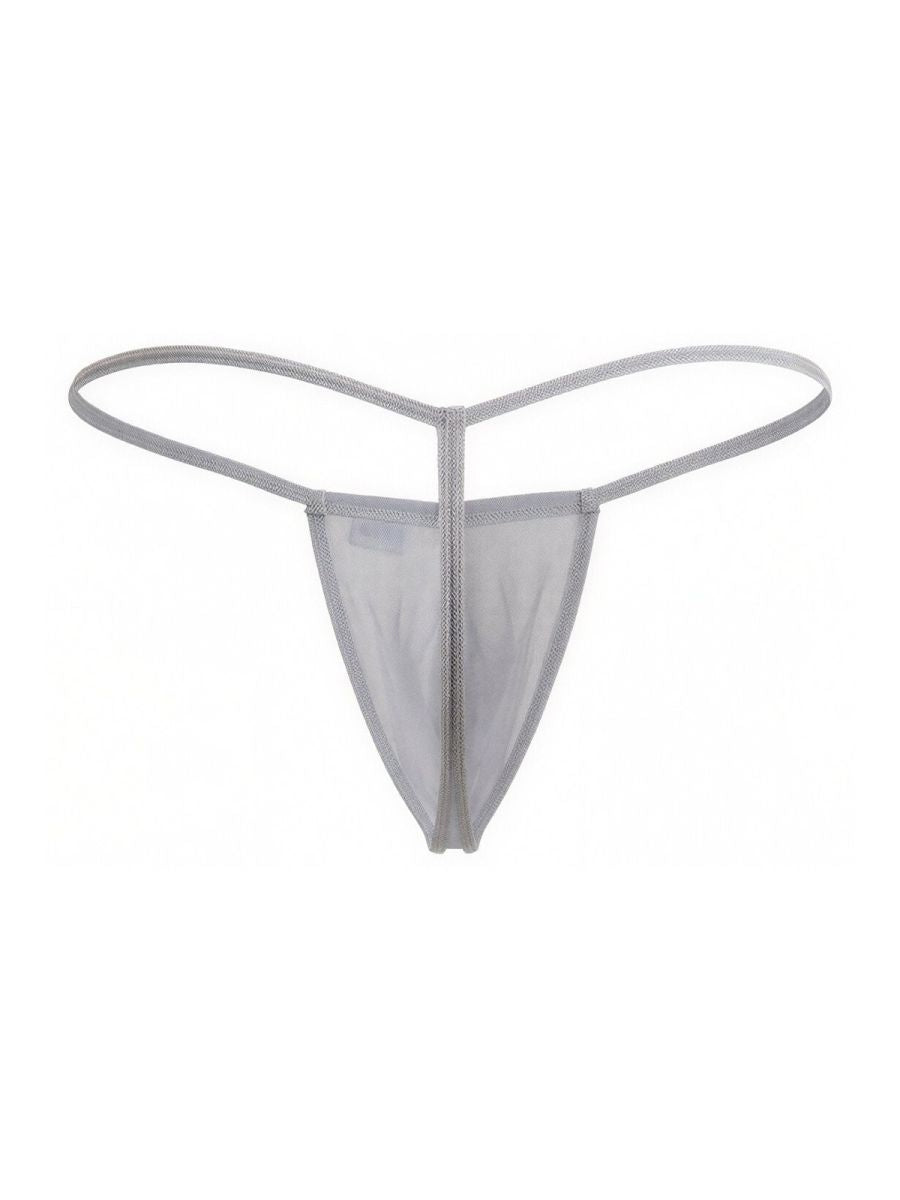 CandyMan 9586 G-String Color Gray Mesh