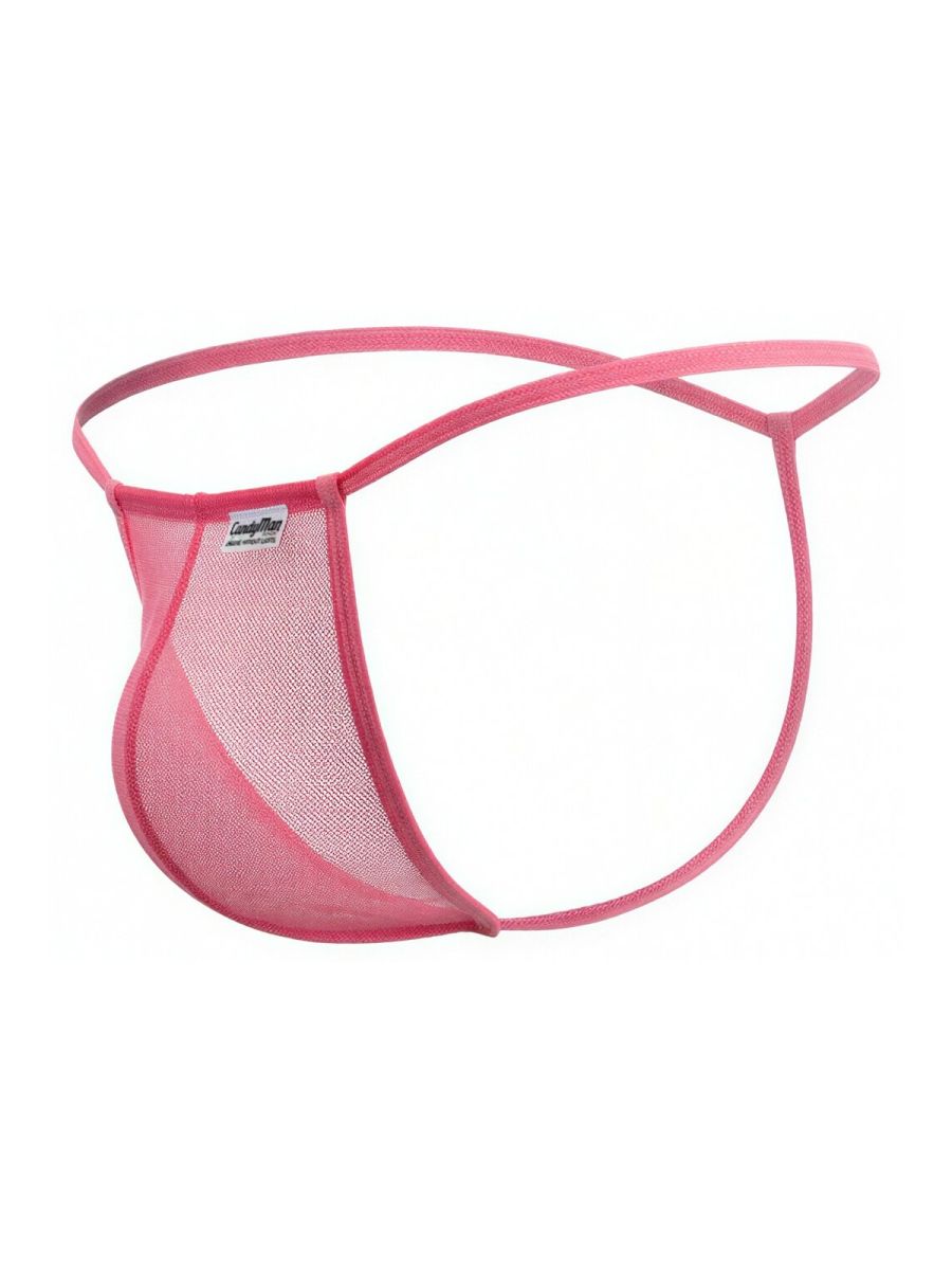 CandyMan 9586 G-String Color Pink Mesh