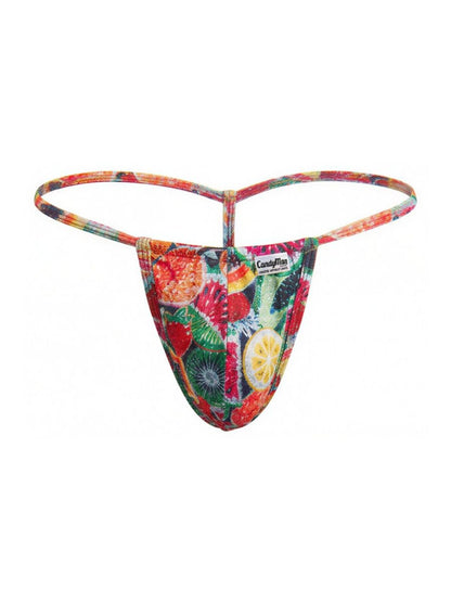 CandyMan 9586 Men's G-String Thong Color Printed Fruits