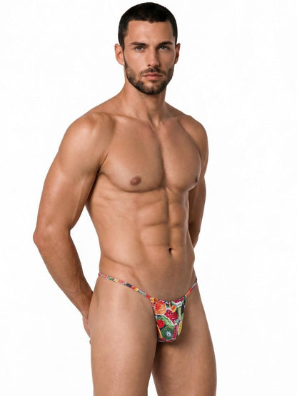 CandyMan 9586 Men's G-String Thong Color Printed Fruits