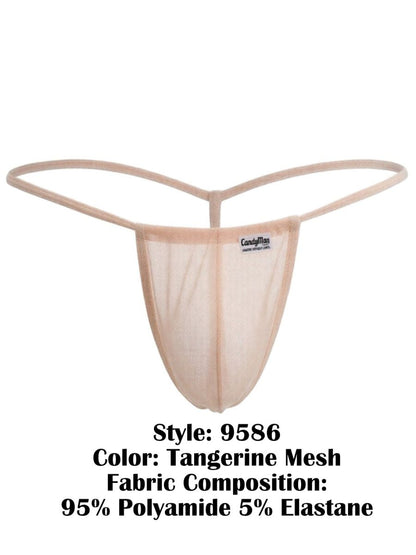 CandyMan 9586 G-String Color Tangerine Mesh