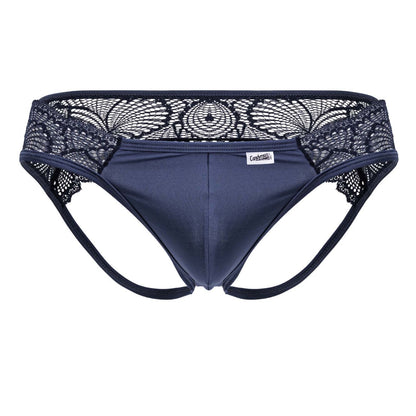 CandyMan 99312 Men's Underwear Lace Jockstrap Color Navy