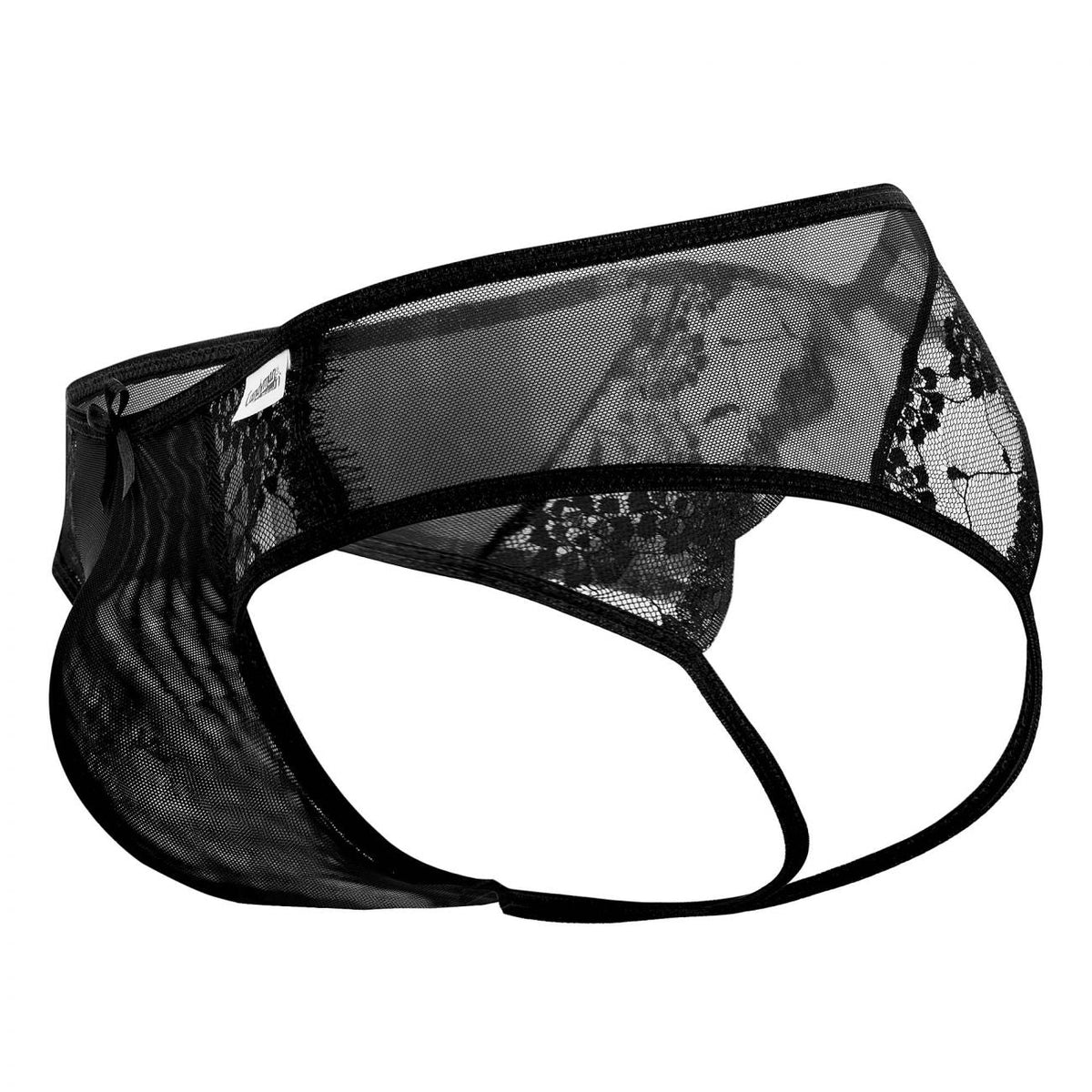CandyMan 99538 Men's Underwear Lace Mesh Jockstrap Color Black