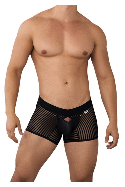 CandyMan Men's Underwear 99636 Mesh Trunks Color Black
