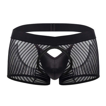 CandyMan Men's Underwear 99636 Mesh Trunks Color Black