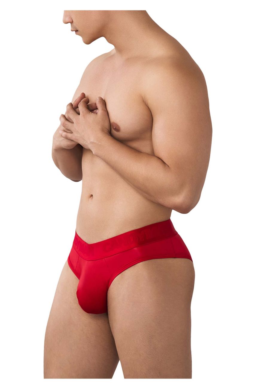 CandyMan Men's Underwear 99641 Shorty Briefs Color Red