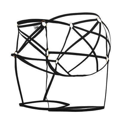 CandyMan Men's Underwear 99646 Cage Jockstrap Color Black