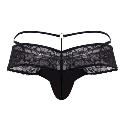 CandyMan Men's Underwear 99647 Lace Thongs Color Black