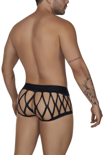 CandyMan Men's Underwear 99691 Cage Trunks Color Black
