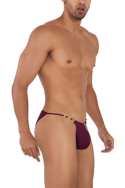 CandyMan Men's Underwear 99710 Holes in One Bikini Color Burgundy