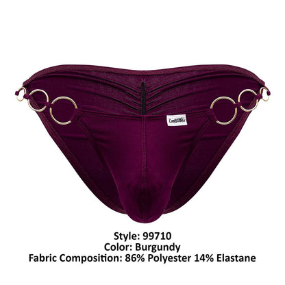 CandyMan Men's Underwear 99710 Holes in One Bikini Color Burgundy