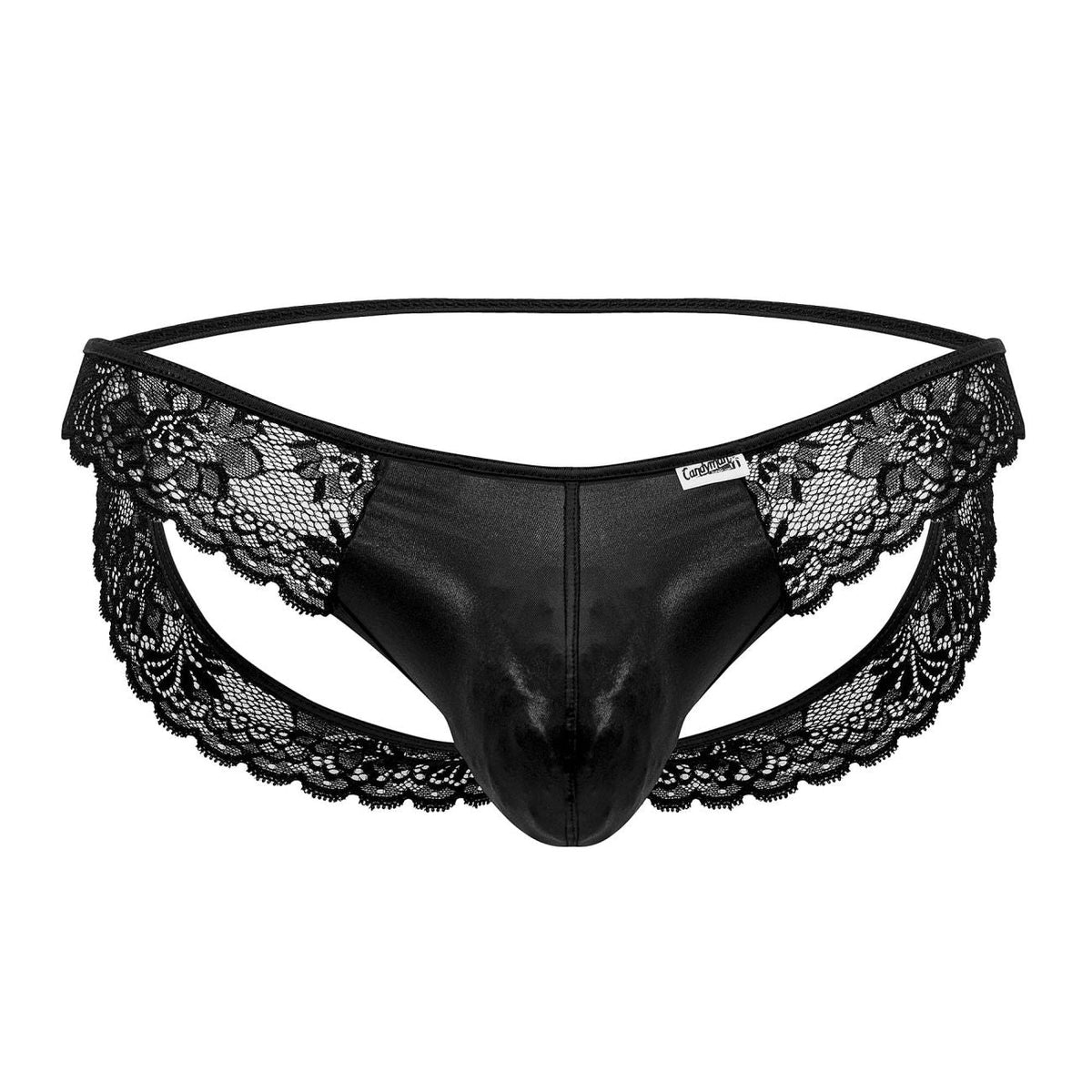 CandyMan Men's Underwear 99721 Lace Jockstrap Color Black