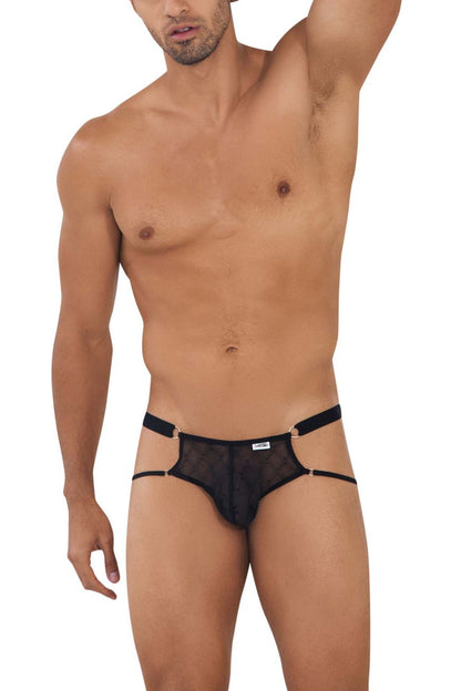CandyMan Men's Underwear 99730 Lace Jockstrap Color Black