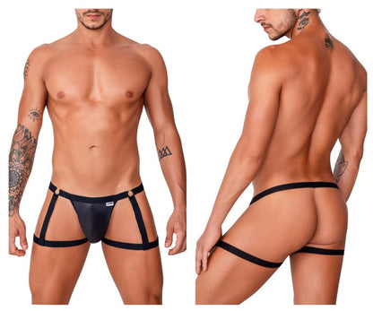 CandyMan Men's Underwear 99749 Garter Jockstrap Color Black