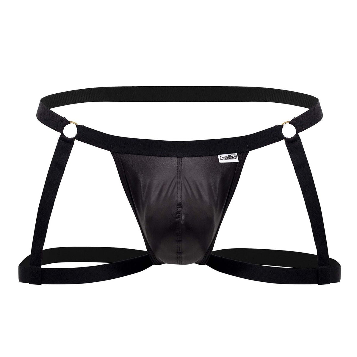 CandyMan Men's Underwear 99749 Garter Jockstrap Color Black