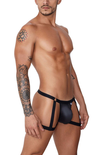 CandyMan Men's Underwear 99749 Garter Jockstrap Color Black