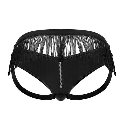 CandyMan Men's Underwear 99753 Fringe Jockstrap Color Black