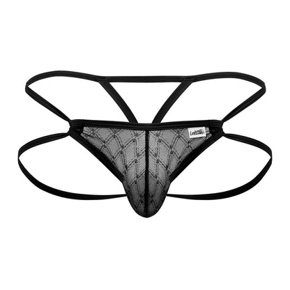 CandyMan Men's Underwear 99762 Jock G-String Color Black