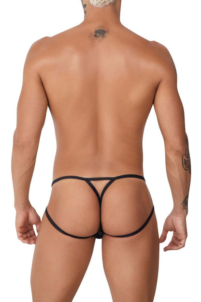 CandyMan Men's Underwear 99762 Jock G-String Color Black