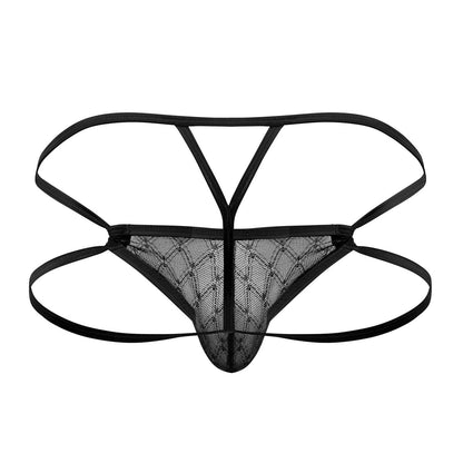 CandyMan Men's Underwear 99762 Jock G-String Color Black