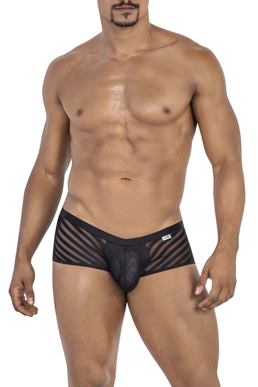 CandyMan Men's Underwear 99790 Mesh Trunks Color Black