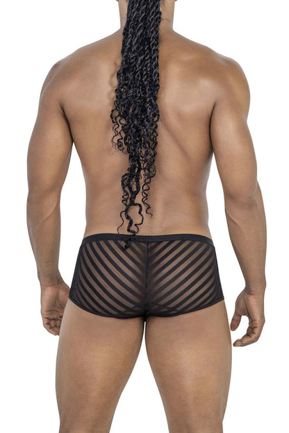 CandyMan Men's Underwear 99790 Mesh Trunks Color Black