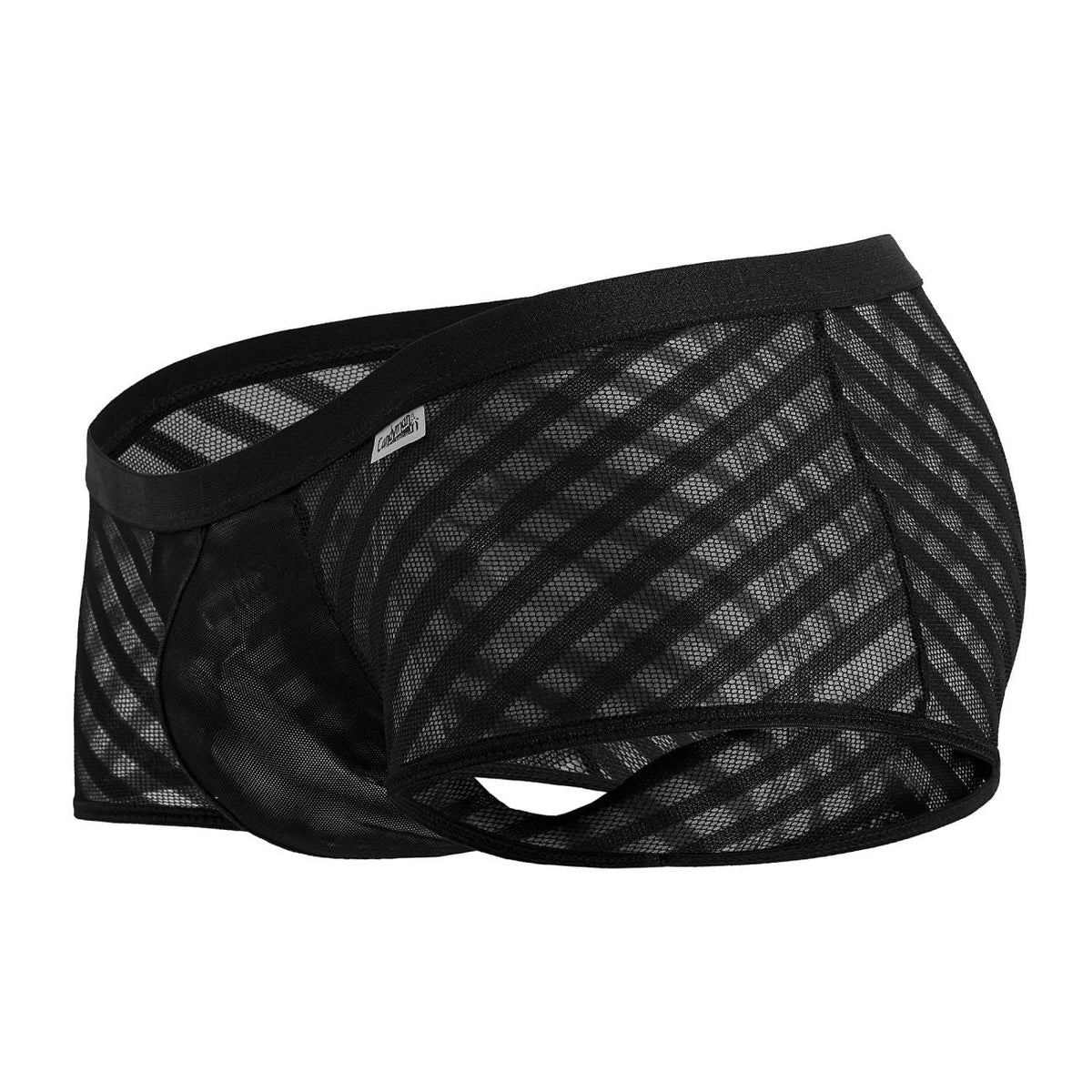 CandyMan Men's Underwear 99790 Mesh Trunks Color Black