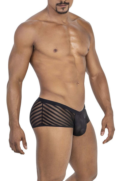 CandyMan Men's Underwear 99790 Mesh Trunks Color Black