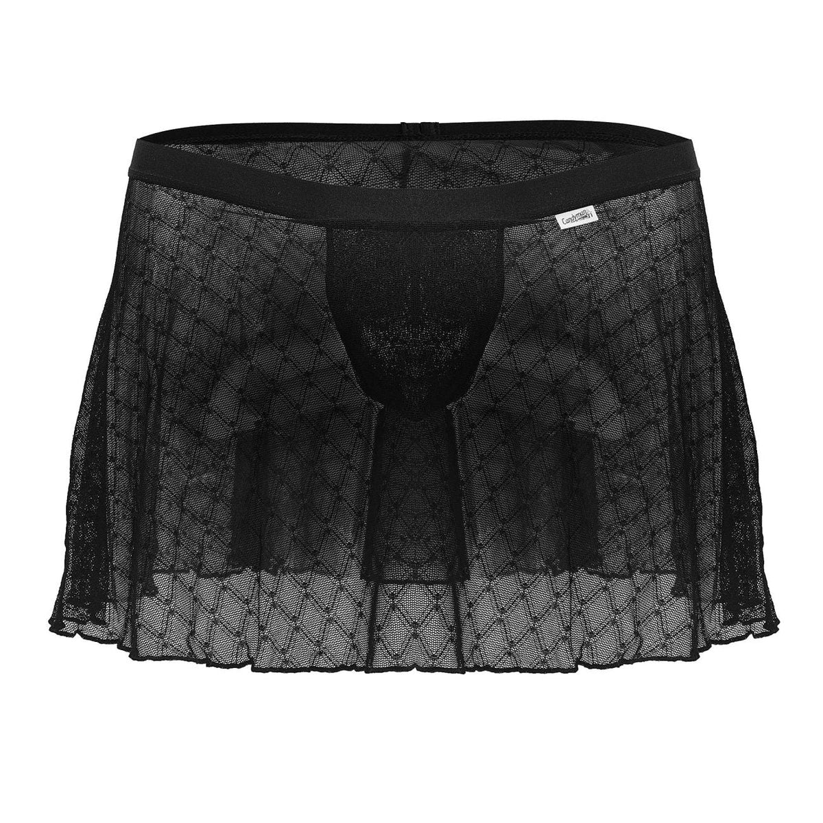 CandyMan Men's Underwear 99813 Mesh Skirt Color Black